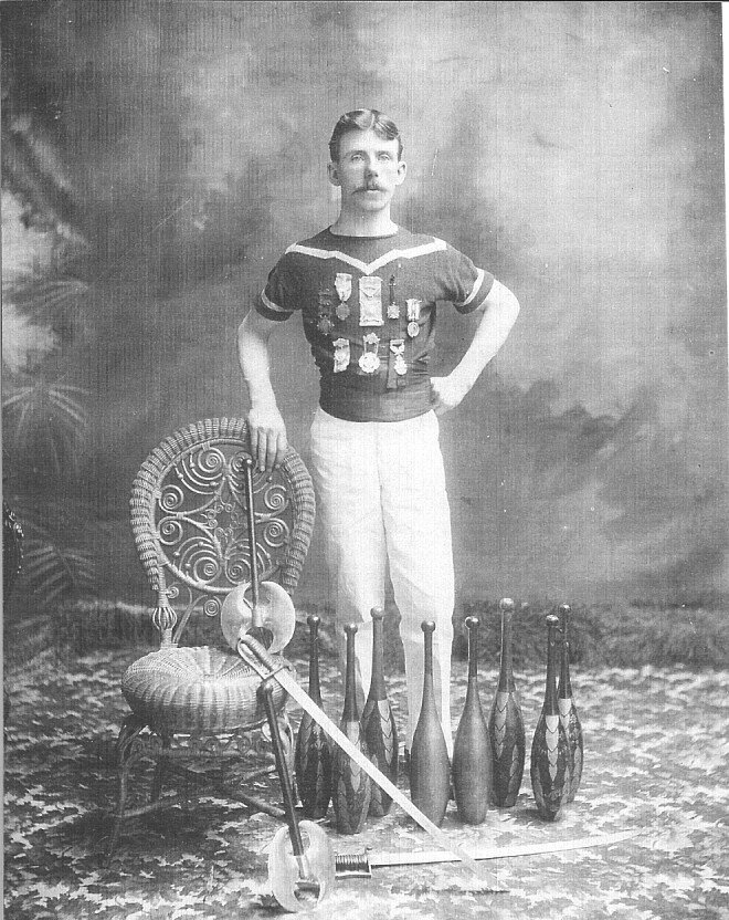 Peter Jordan c.1904, he did juggling for sport.