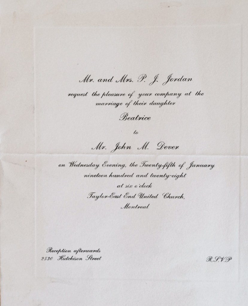 Wedding invitation