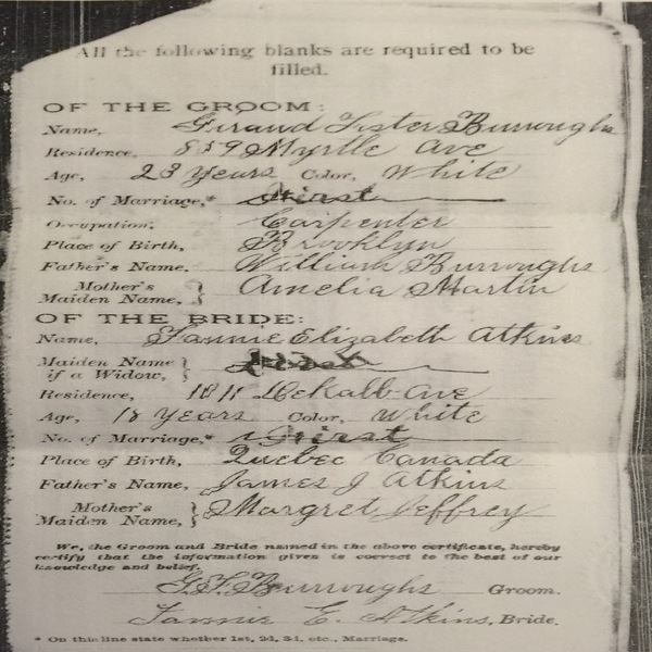 Frannie Atkins marries Gerald Burroughs