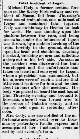 Cody, Michael - The Livingston Enterprise Mar 19 1892  copy 2.jpg