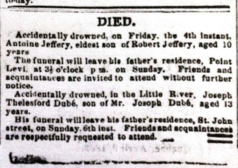 JEFFERY, Antoine obit The Morning Chronicle Jul 5 1862 p2.JPG