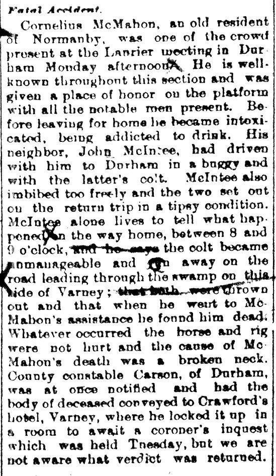 McMahon Corn. acc. death001