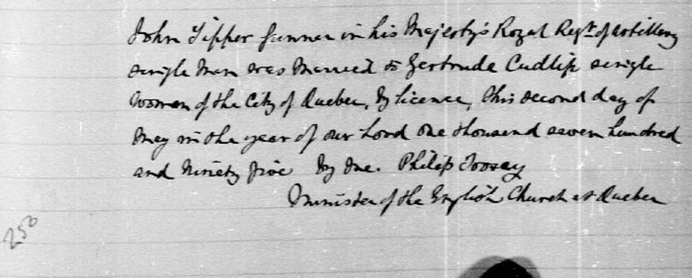 Tipper John m. Gertrude Cudlip 1795