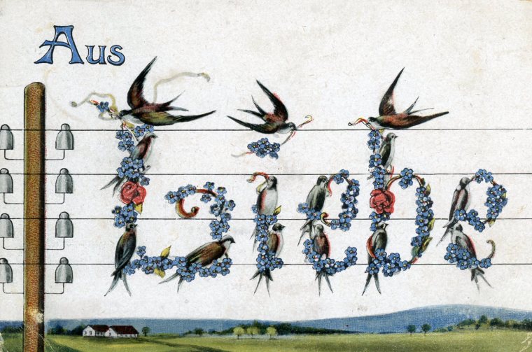 Dever, John M. Postcard - German pg.1