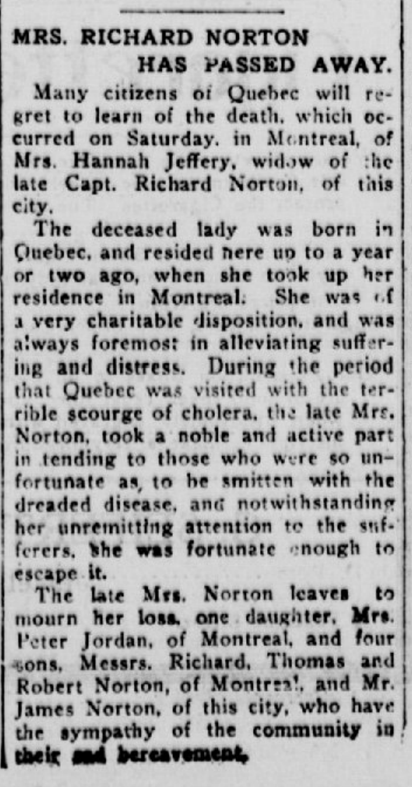 Norton, Hannah P Quebec Chronicle Ja 22 1917