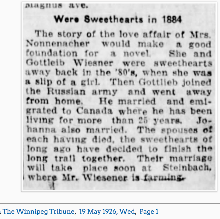 Wiesner, Gottlieb m. 1926