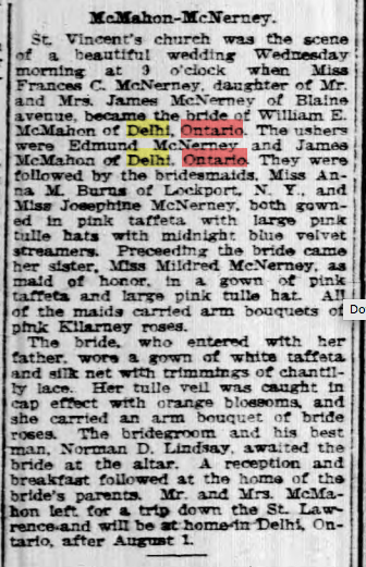 McMahon - McNerney Delhi, Ontario