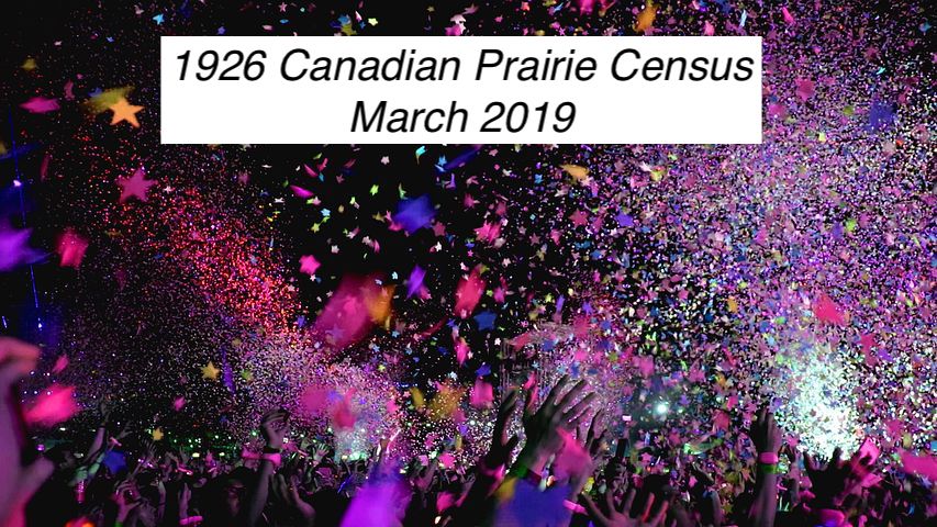 An Update on the 1926 Prairie Province Census